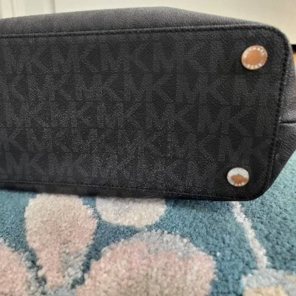 Michael Kors Black Leather Tote - Picture 3 of 7